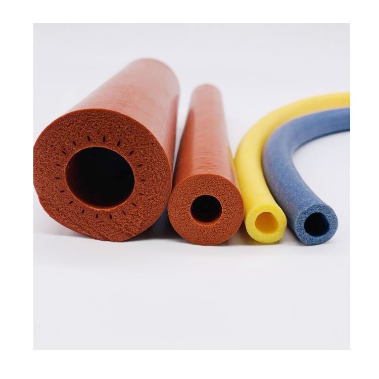 Customized Rubber and plastic silicone foam products Silicone Foam Sponge Tubes