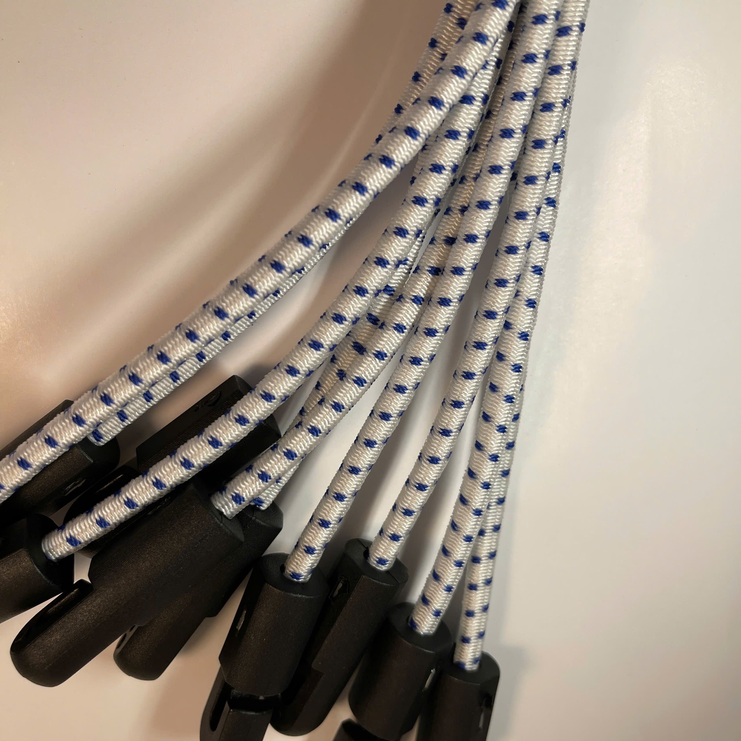 40-Pc. 12" Inch Elastic Bungee Tie Toggle Elasticated shock cords New