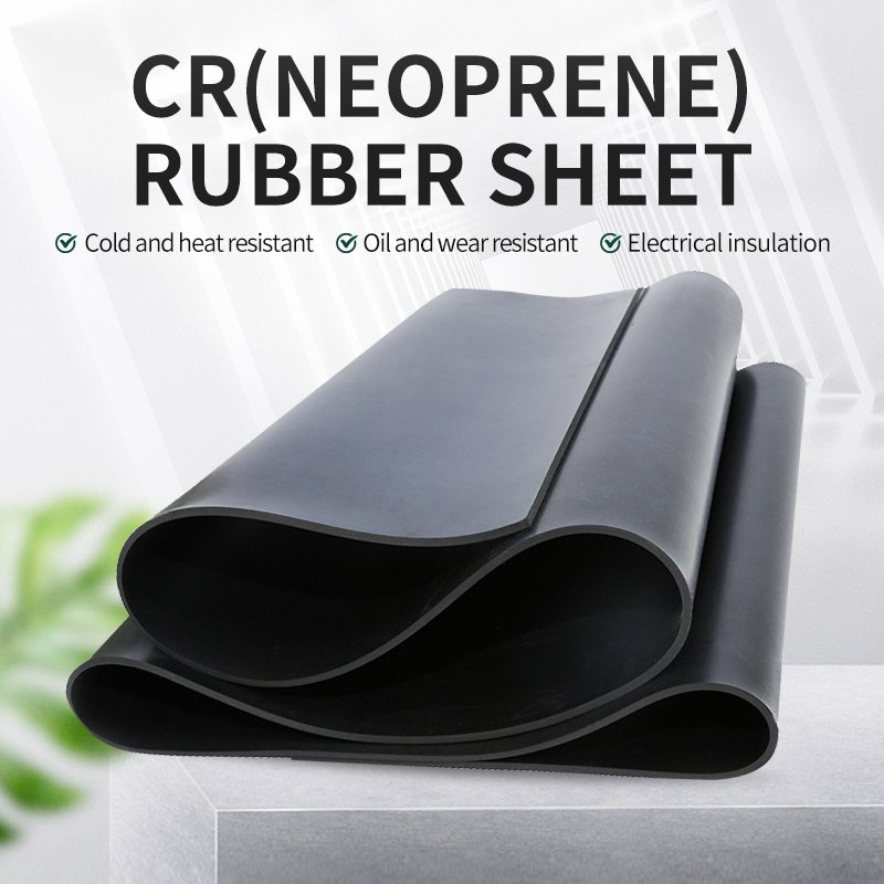 Black Industrial Durable Insulation pad flame retardant rubber sheet acid and alkali resistant 5mm7mm 15mm neoprene rubber sheet