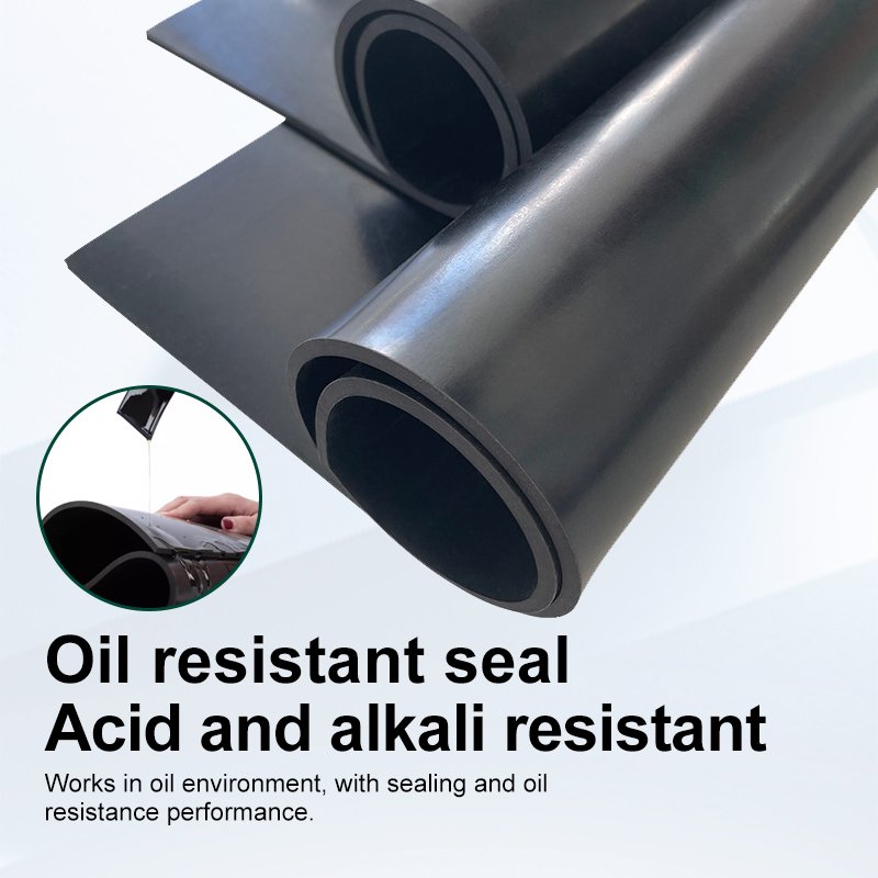 Black Industrial Durable Insulation pad flame retardant rubber sheet acid and alkali resistant 5mm7mm 15mm neoprene rubber sheet