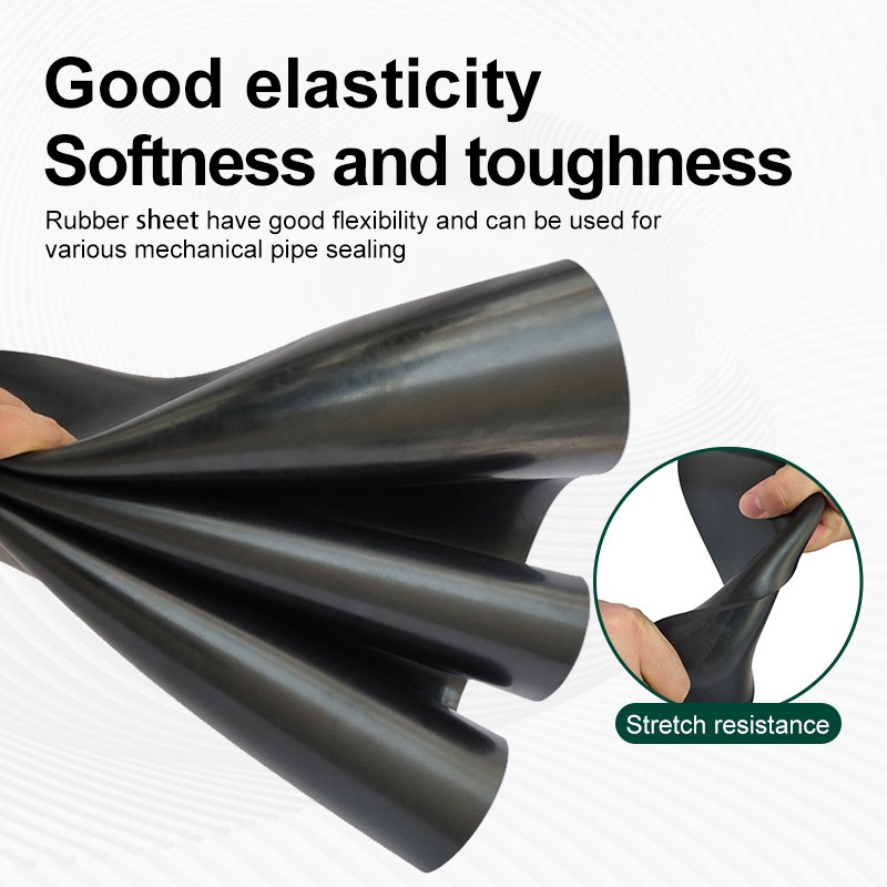 Black Industrial Durable Insulation pad flame retardant rubber sheet acid and alkali resistant 5mm7mm 15mm neoprene rubber sheet