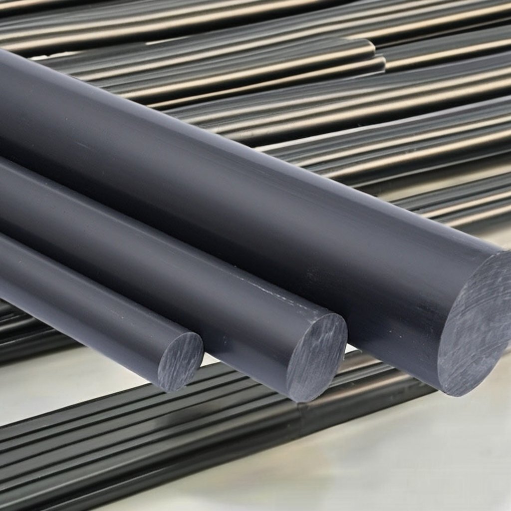 China Manufacturer's Wear Resistant PVC Rod High Hardness Plastic Products with Moulding Processing Service