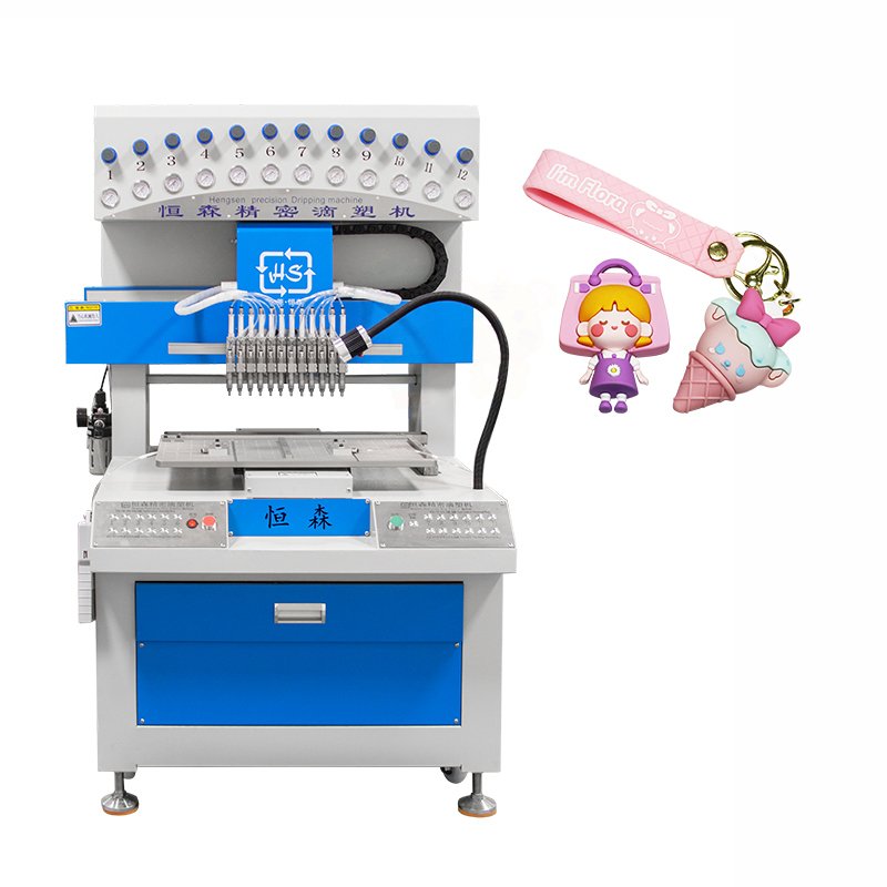 Silicone Badges Making Machine 12 Color Dispenser 3D Logo Label Making Machine Rubber Processing Machinery
