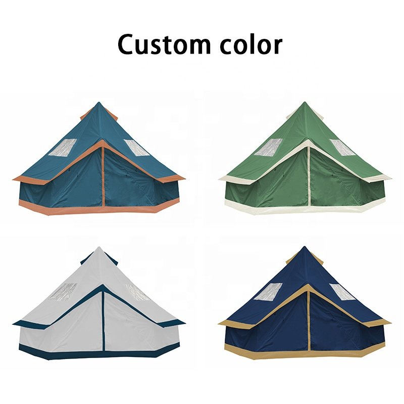 Waterproof 3000mm UV50+ Outdoor Camping Portable Round Mongolian Yurt Ger Bell Tent