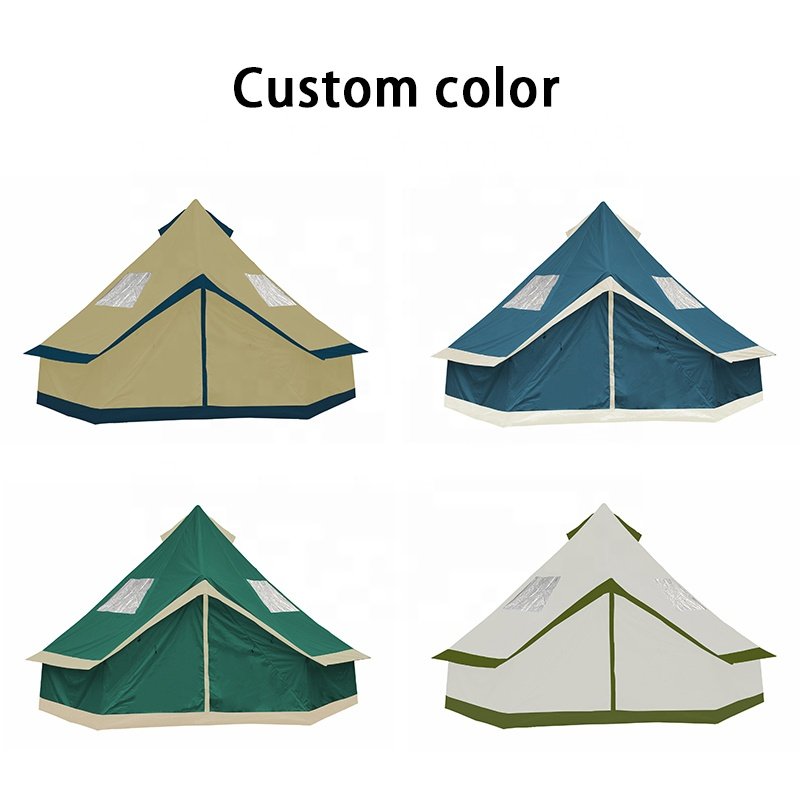 Waterproof 3000mm UV50+ Outdoor Camping Portable Round Mongolian Yurt Ger Bell Tent