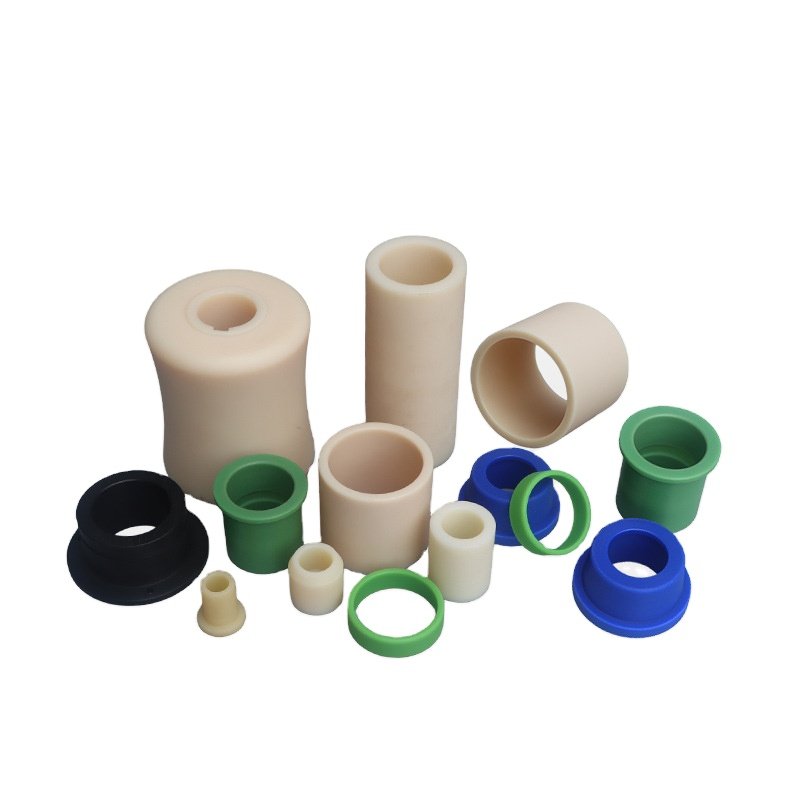 Factory OEM CNC Machining Nylon bushings Small Plastic PA6 Wheels POM HDPE PVC PP Hard Plastic Parts