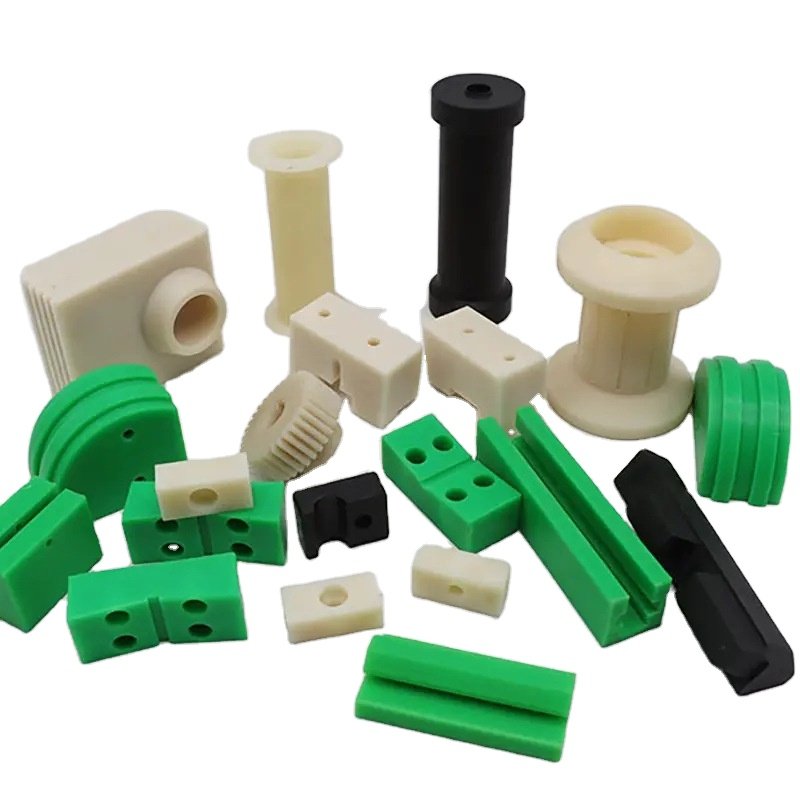 Factory OEM CNC Machining Nylon bushings Small Plastic PA6 Wheels POM HDPE PVC PP Hard Plastic Parts