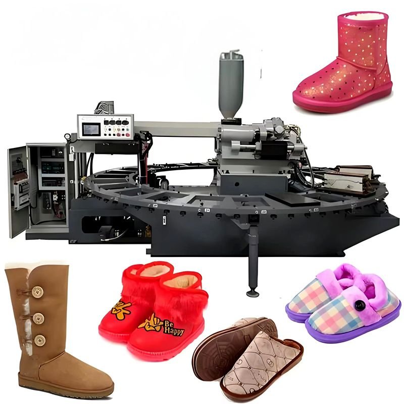 PVC/TPU/TPR rubber shoe machine 12/20/24 station PVC slippers, TPU sole, rubber rain shoes, TPR sneaker sole, sandals machine