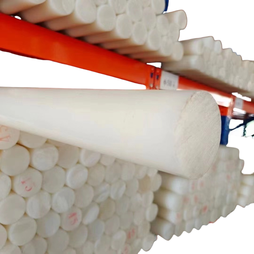 PVDF Plastic Rod Durable And Resilient PVDF Round Bars For Varied Applications
