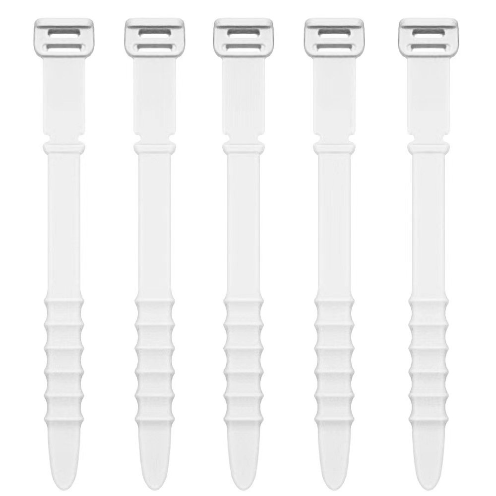 Adjustable fishbone silic-one USB cable for cable storing earphone wires and other pro--tective spools