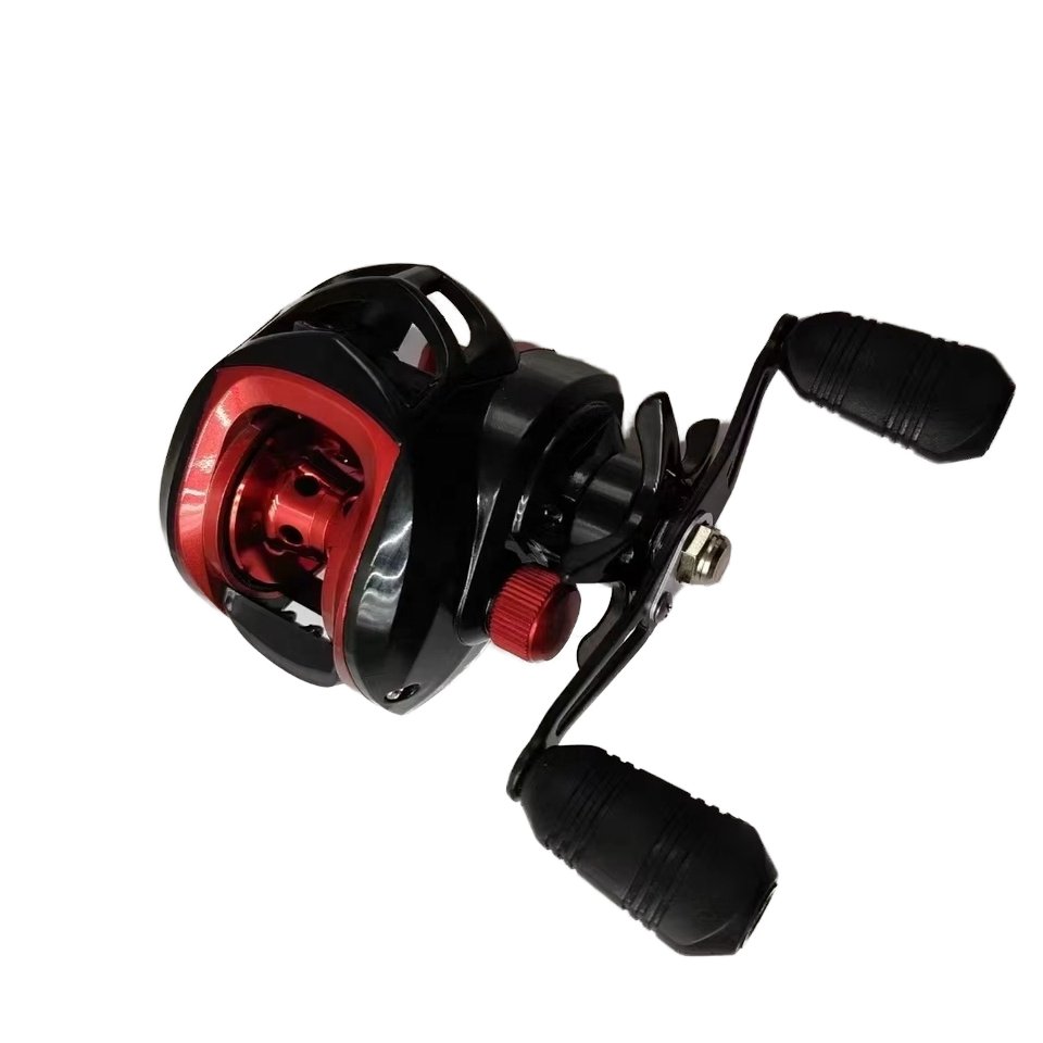 Multicolor Fishing Reel with Composite Handle for Ocean Boat Carp and Bass Sea Fishing Blue Green Orange Colors