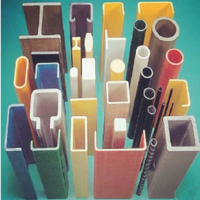 FRP GRP Fiberglass Rectangular Tube, Chemical Processing Glass Fiber Reinforced Plastic Extruded Section
