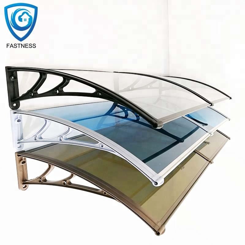 2023 Hot Sale Garden Supplies Door Canopy Awning Window Nice Price Solid Polycarbonate Sunshade For Door