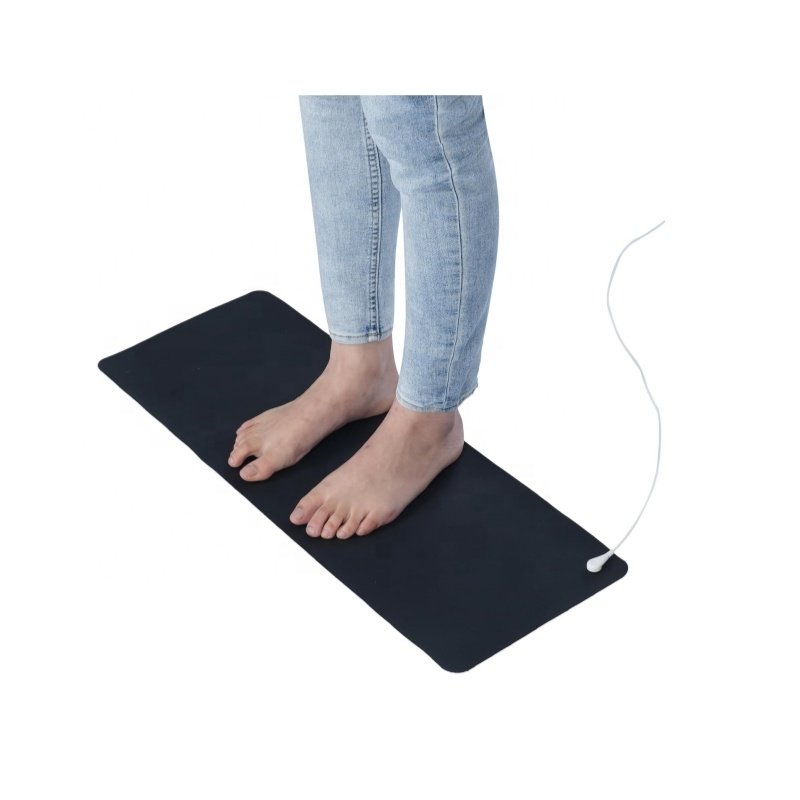 Jinke ISO13485 Conductivity Carbon Rubber Sheet for Earthing Grounding Bed Mat Ansi-static Foot Therapy Pad Yoga Mat