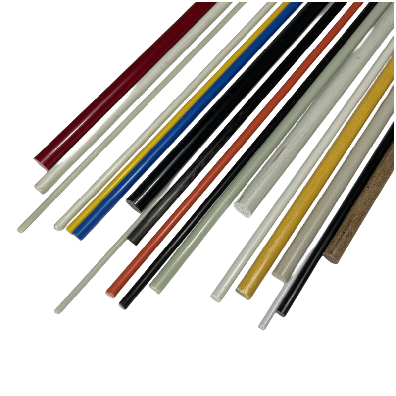 UV Protection Pultruded Fiberglass Garden Stake Rod Tree Tomato Nursery Rod Solid Plastic Plant Support Rod