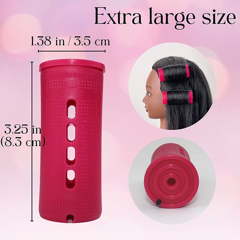Custom Color/Size 18pcs Hair Perm Rods Set Plastic Cold Wave Rods DIY Hairdressing Tools Jumbo Hair Rollers