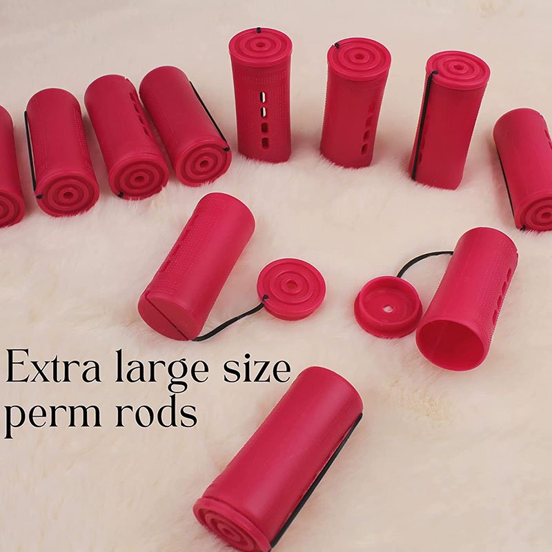 Custom Color/Size 18pcs Hair Perm Rods Set Plastic Cold Wave Rods DIY Hairdressing Tools Jumbo Hair Rollers