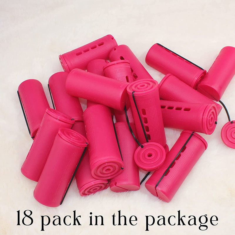 Custom Color/Size 18pcs Hair Perm Rods Set Plastic Cold Wave Rods DIY Hairdressing Tools Jumbo Hair Rollers