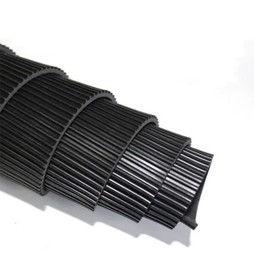 Factory Manufacture 3-6mm Fine Ribbed Pattern Anti Slip Rubber Floor Mat/Sheet