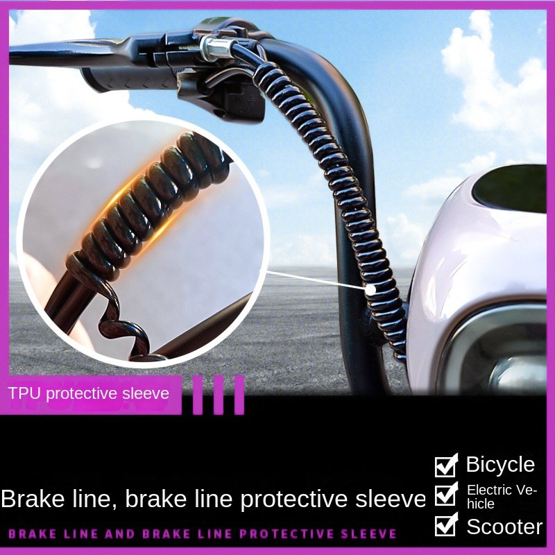 Customizable TPU Spiral Protective Sleeve for Bicycle Electric Car Multi-Color Brake Wire Winding Tube Automotive Rubber Product