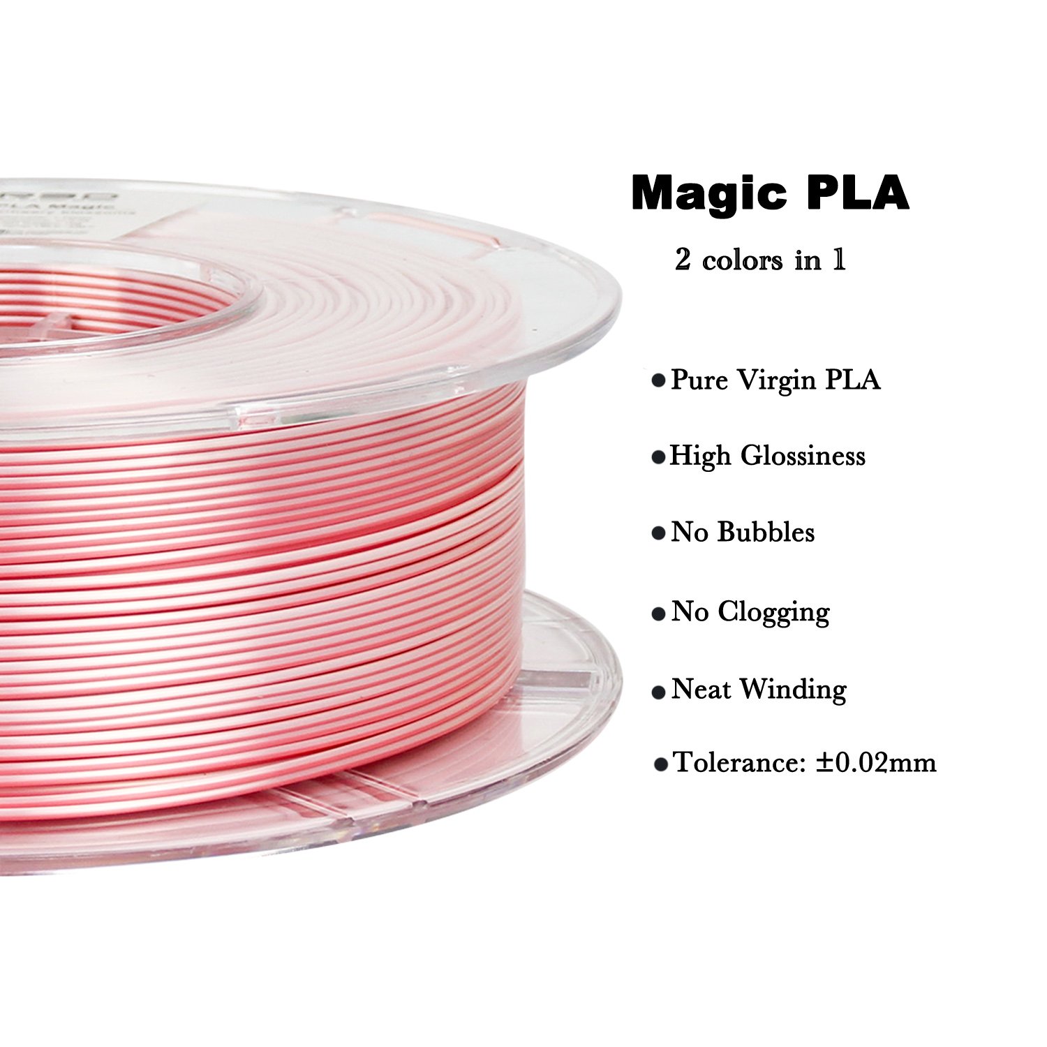 R3D Pastel Magic Dual Silk PLA Filament for 3d Printer 1.75mm 1kg