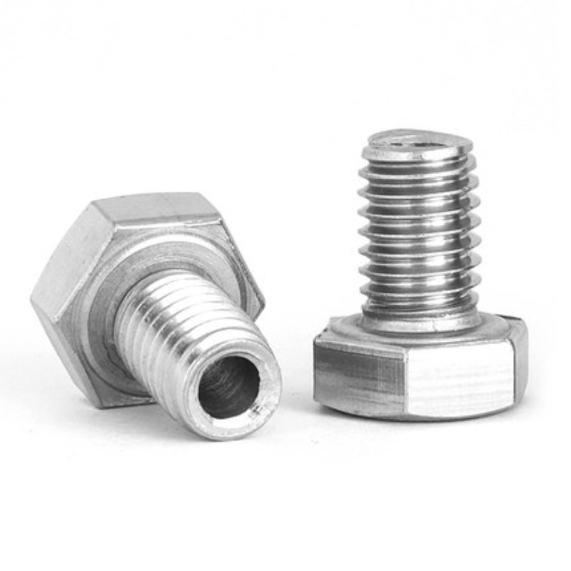 Custom Hole Bolt M3 M5 M6 Hexagon Hollow Screws Outer Hex Through Hole Screw Furniture Bolts Stainless Steel Bolt