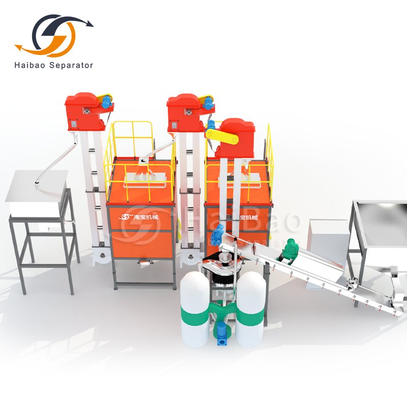 European High Configuration Separate Silicone Rubber From Plastic Wood Ticket Paper Stable Silicone Rubber Separator recycling