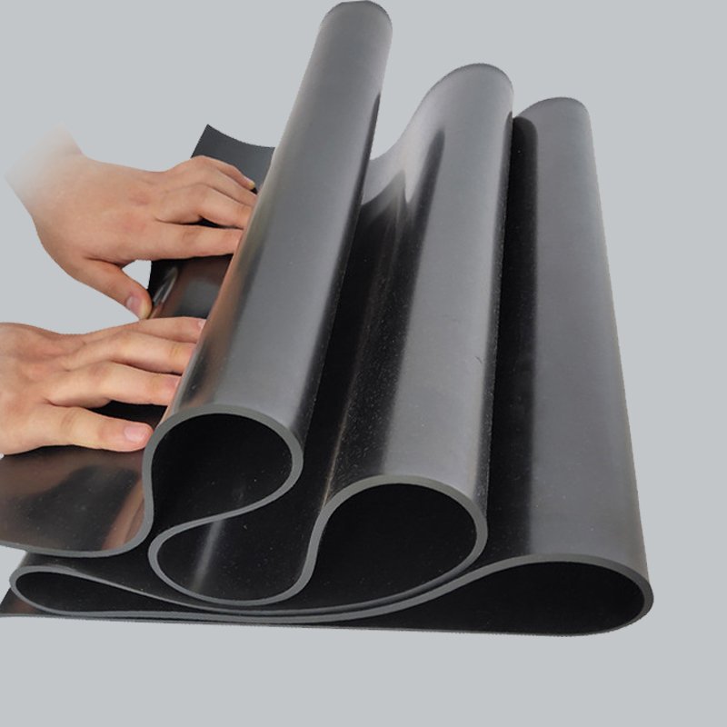 4mm 12mm Black Flame Retardant Rubber Sheet In Roll For Floor