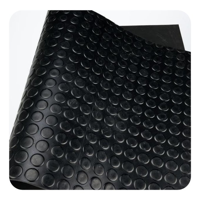 High quality Black Coin Waterproof Flooring Rubber Sheet Mat