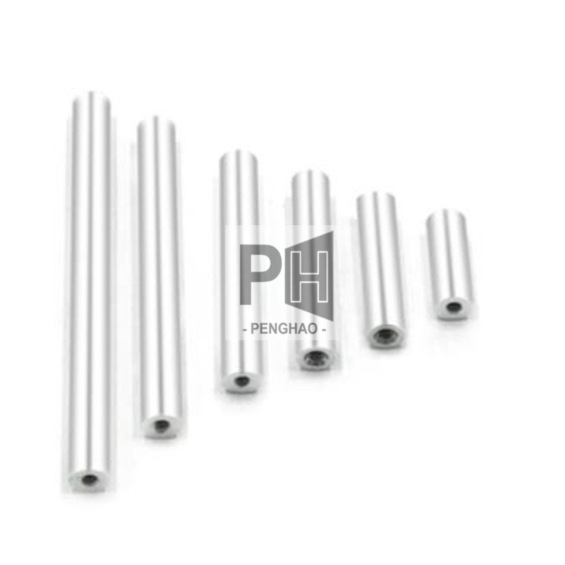 Whole Aluminum Spacer M5 M6 Sliver Female Threaded Standoff Spacer Motherboard Hollow Bolt Screw Round Aluminum Standoff Rods