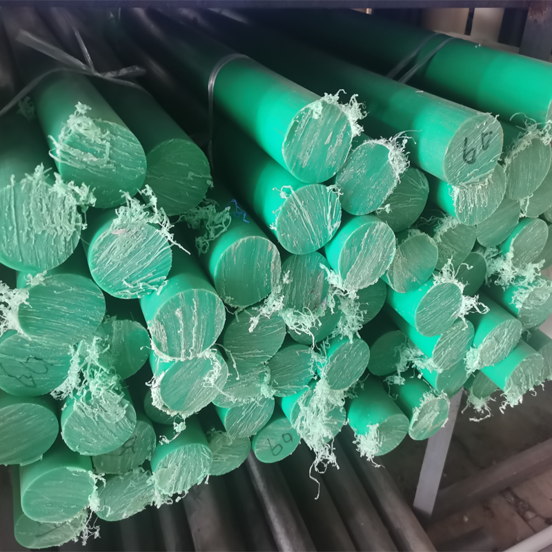 Customized Aseismatic bule green white Nylon Plastic Rod, PA6 mc nylon bar stick