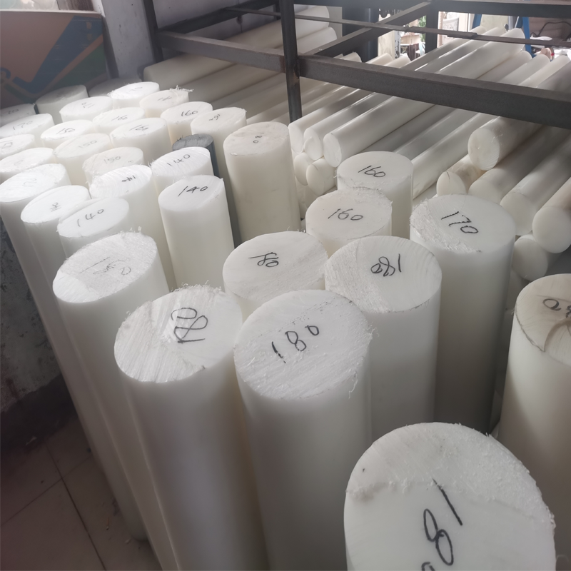 Customized Aseismatic bule green white Nylon Plastic Rod, PA6 mc nylon bar stick