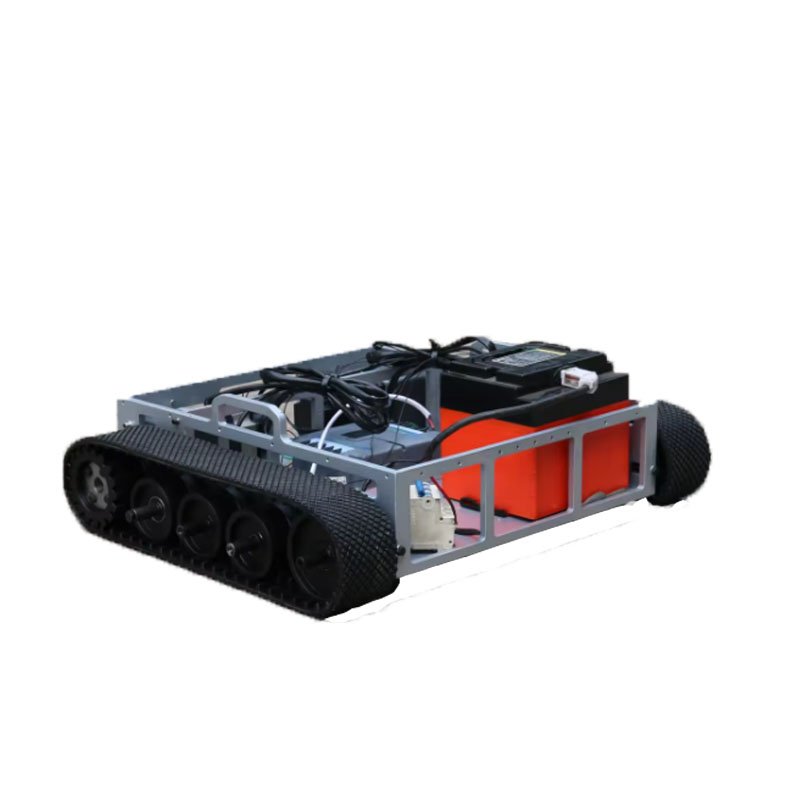 rubber track undercarriage tracked chassis system Clean solar panel robot