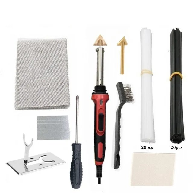 Plastic Welding Kit 110V/100W Plastic Welder for Automotive Bumper Repair with Weld Rods, Kayak Tank Canoe Dashboard Repair