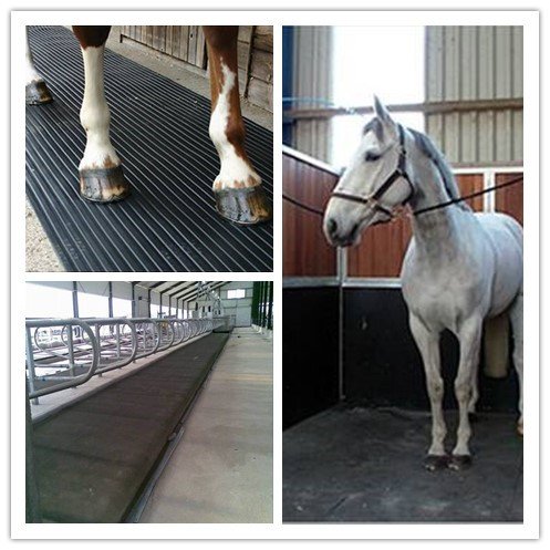Comfortable Ribbed Cow/Horse Farm Rubber Mat Cow Matting Roll in Sheet Format Durable Rubber Sheets