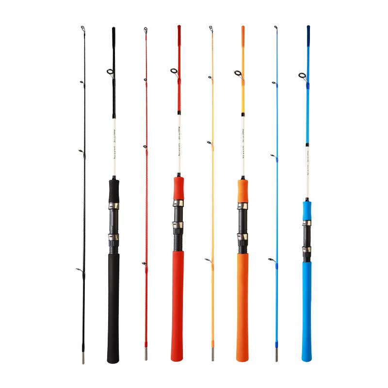 High Quality Wholesale Winter Ice Fishing Rods 1.5 and 1.8 meter Sub Pole Slightly Raft solid Sliding Lure Rods