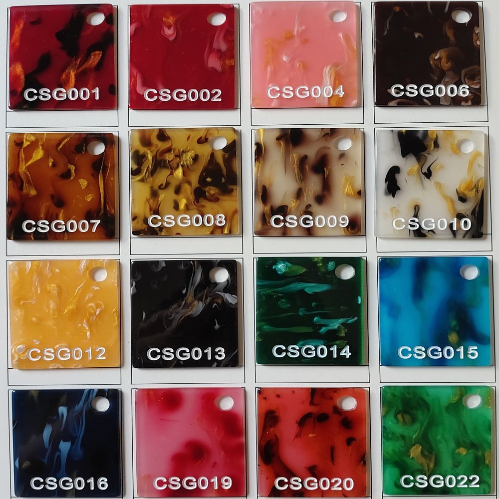 Yanhong Cast Plastic Acrylic Sheet Color Acrylic Plate Glass Panel UV Printed 2.3mm Thickness Available PA PC PE PP Pmma