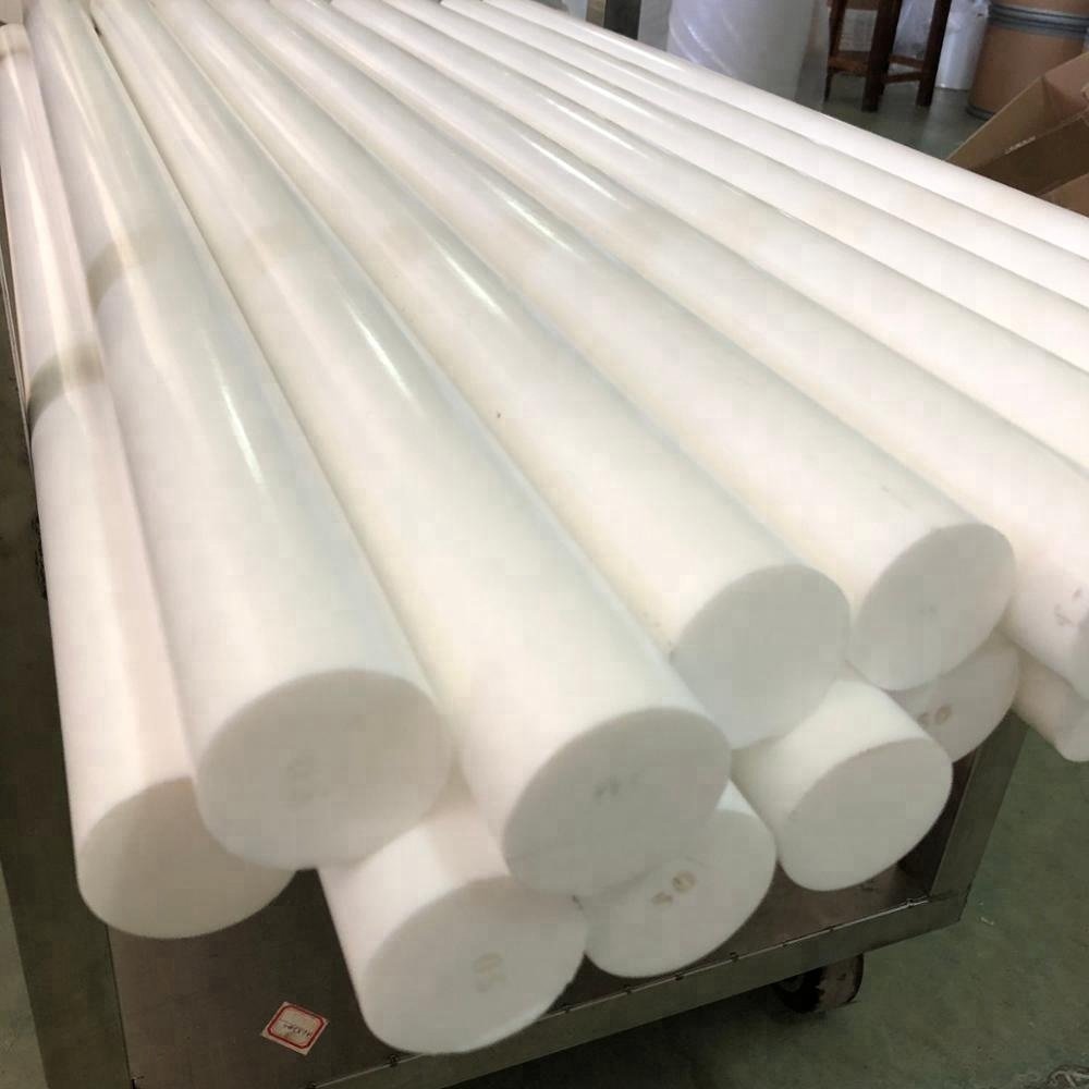 Plastic Rod PTFE Extrude Rod Plastic Stick Chemical Resistant Fluoroplastic Extruded PTFE Rod