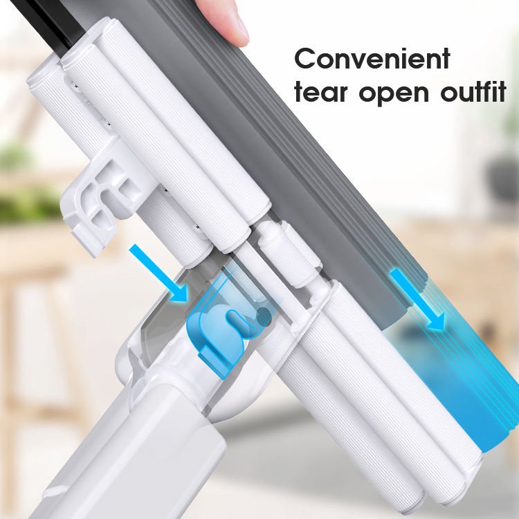 Masthome Hot Sell Floor Cleaning Roller Swob Bathroom Cleaner Tool Scratch Mop Floor Mob Pva Sponge Mop