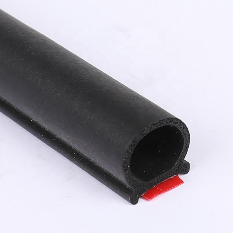 Automotive Universal Door EPDM Rubber Seal Strip D-Shape Self-Adhesive Weather Stripping for Car