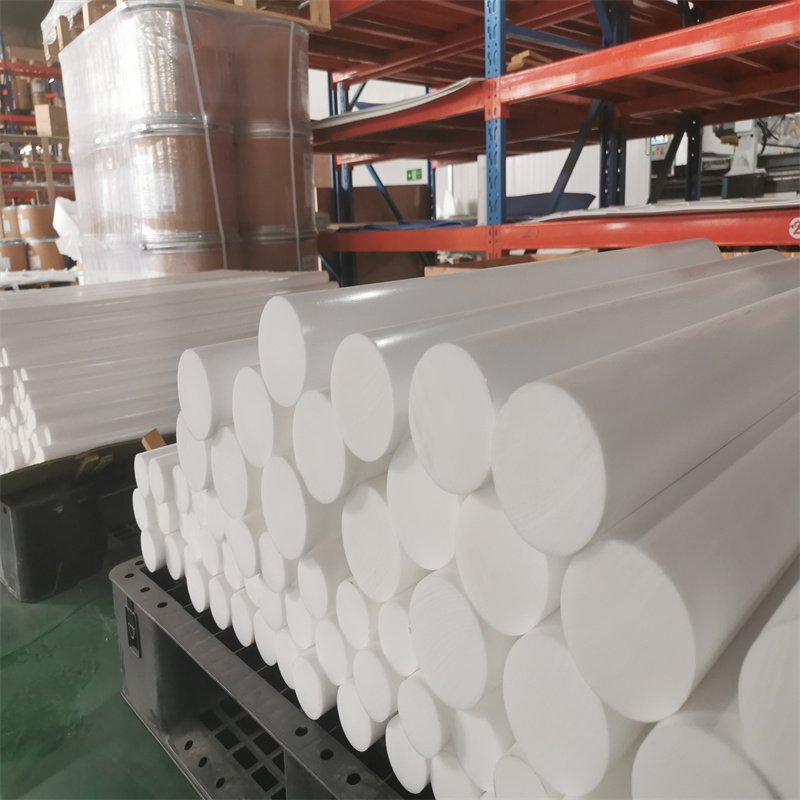 Factory Processing high temperature resistance ptfe plastic bar Anti-Aging Insulation Ptfe Rod Precision Parts Extrusion Rods