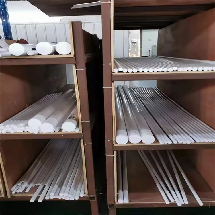 Factory Processing high temperature resistance ptfe plastic bar Anti-Aging Insulation Ptfe Rod Precision Parts Extrusion Rods