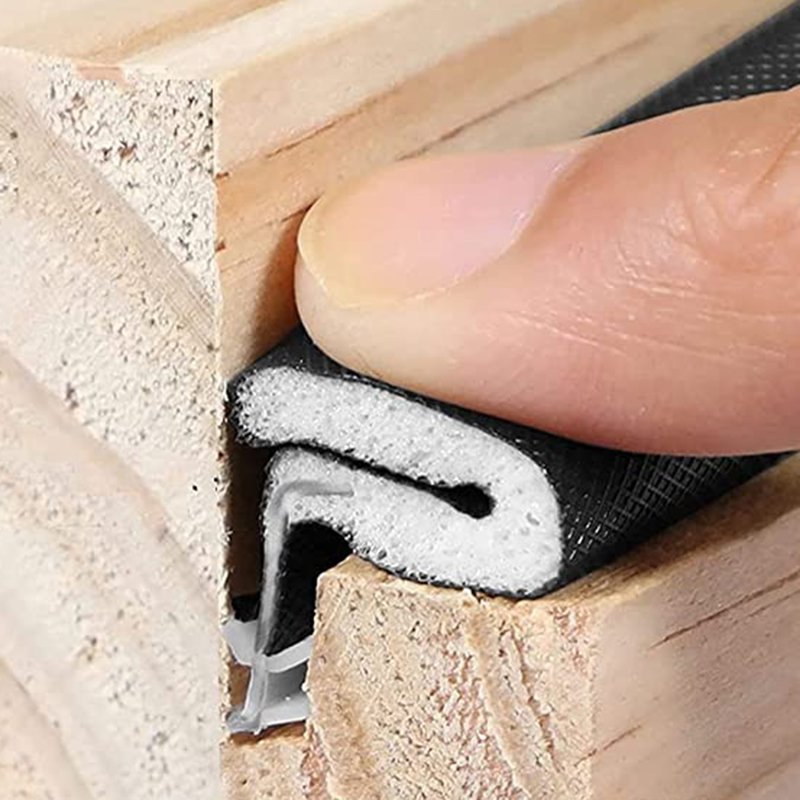 Weather-resistant And Heat Insulation Sponge Door Bottom Seal Strip Pu Foam Seal Strip