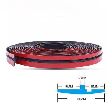 Cuttable T-Car Sunroof Cover Seal Rubber Trim,Dust Proof&Weather Stripping for Windshield,Tailgate Adhesive Rubber Seal Strip