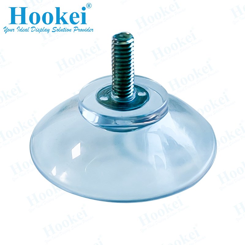 Sheet Vacuum Suction Cup M4 M5 M6 M8 Strong Transparent Screw Suction Cup with Screw Nut