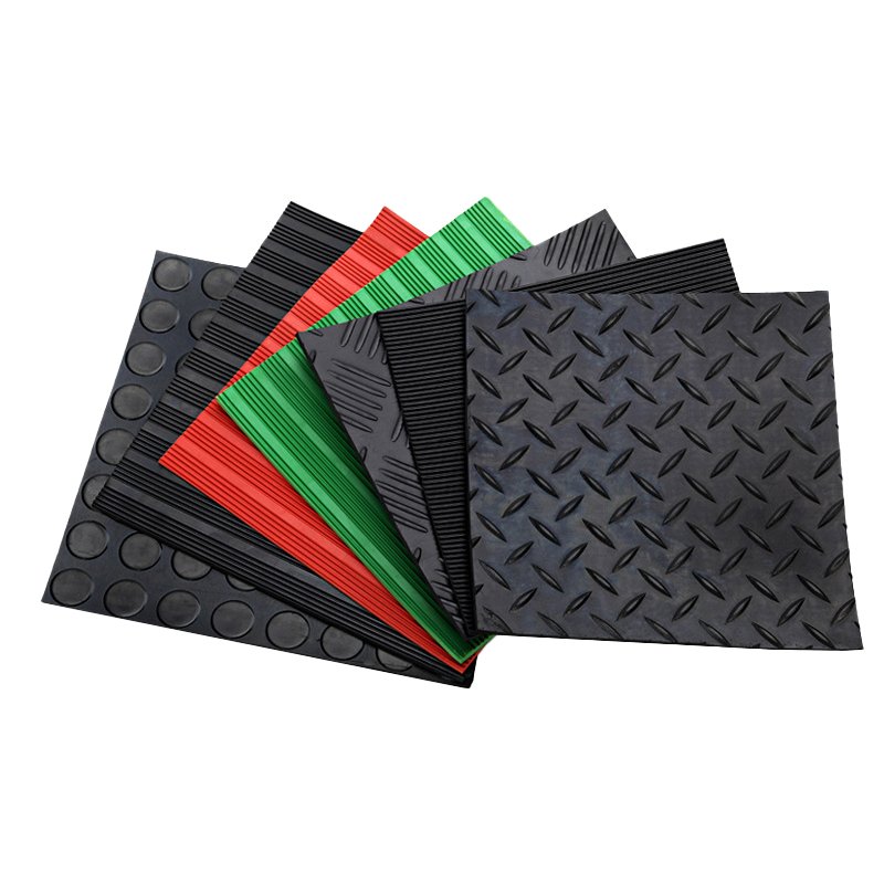 Button Coin Round Industrial Anti Slip Rubber Sheet Dot Rubber Garage Flooring Matting Rolls Sbr Rubber Mat
