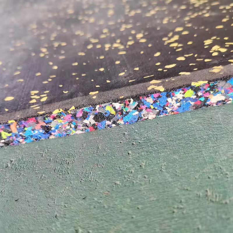 Interlocking Fire Retardant Top Puzzle Exercise Laminated Gym Rubber Flooring Mats foam Rubber Tiles for Workout Flooring