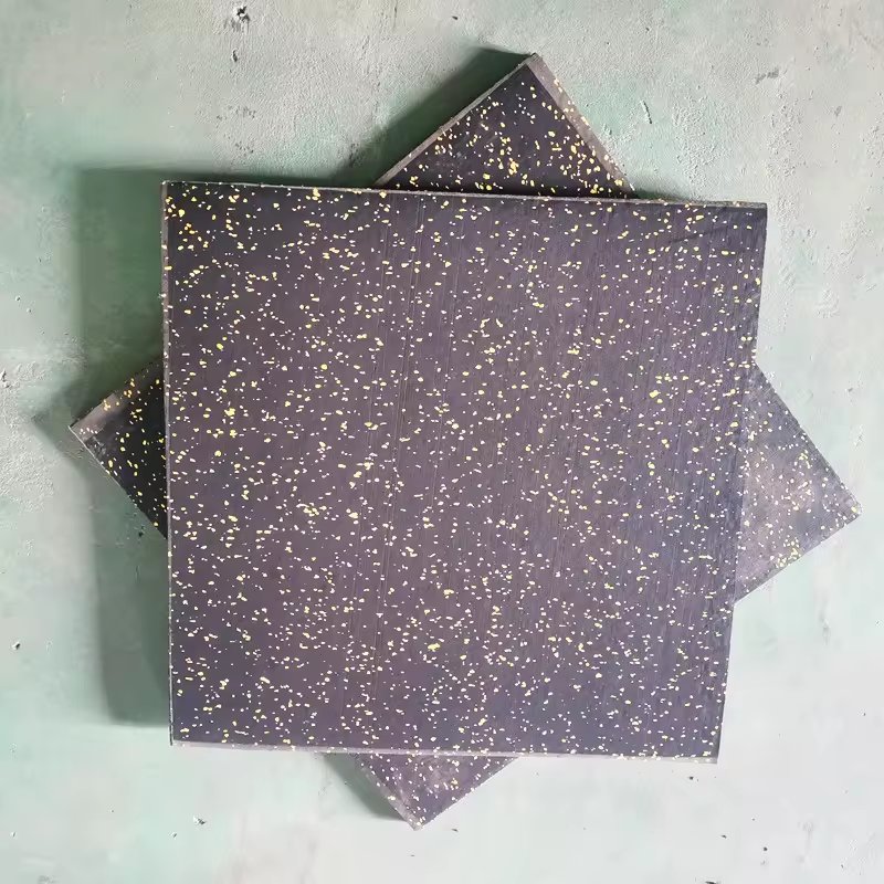 Interlocking Fire Retardant Top Puzzle Exercise Laminated Gym Rubber Flooring Mats foam Rubber Tiles for Workout Flooring