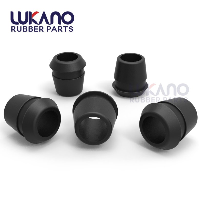 Acid resistant rubber grommet bowls for glass bongs