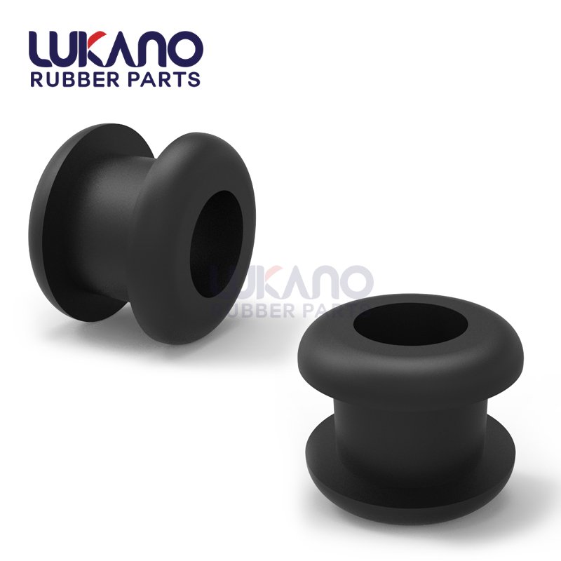 Acid resistant rubber grommet bowls for glass bongs